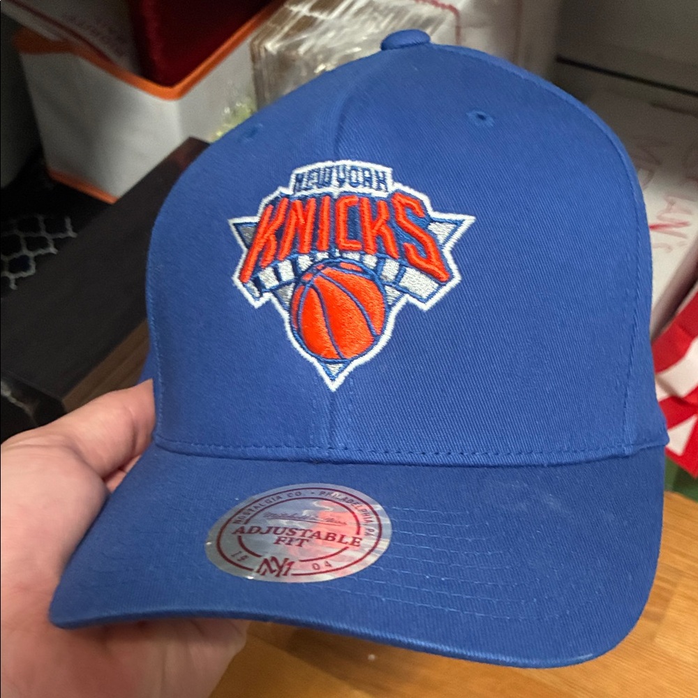 Mitchell & Ness Blue and Orange Flexfit Snapback